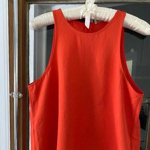Everland Poppy Red High Neck Tank